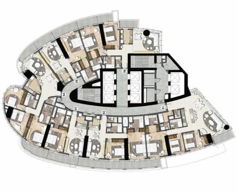 Damac Towers by Paramount floor plan Поэтажный план