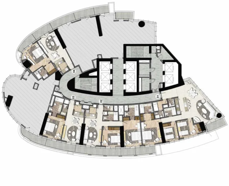 Damac Towers by Paramount floor plan Поэтажный план