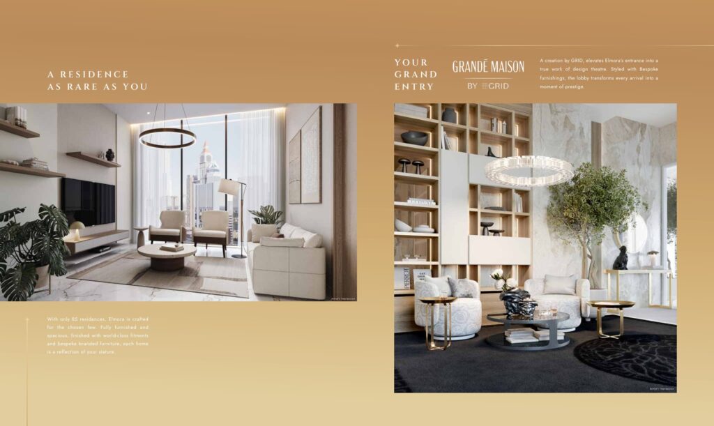 Interior render of living room and lounge area with furniture