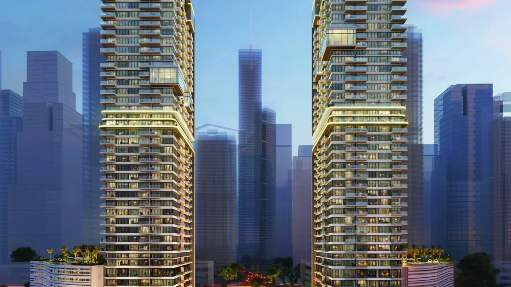 Exterior view of Ellington Upper House West towers in Jumeirah Lakes Towers Dubai, view 1 of 2