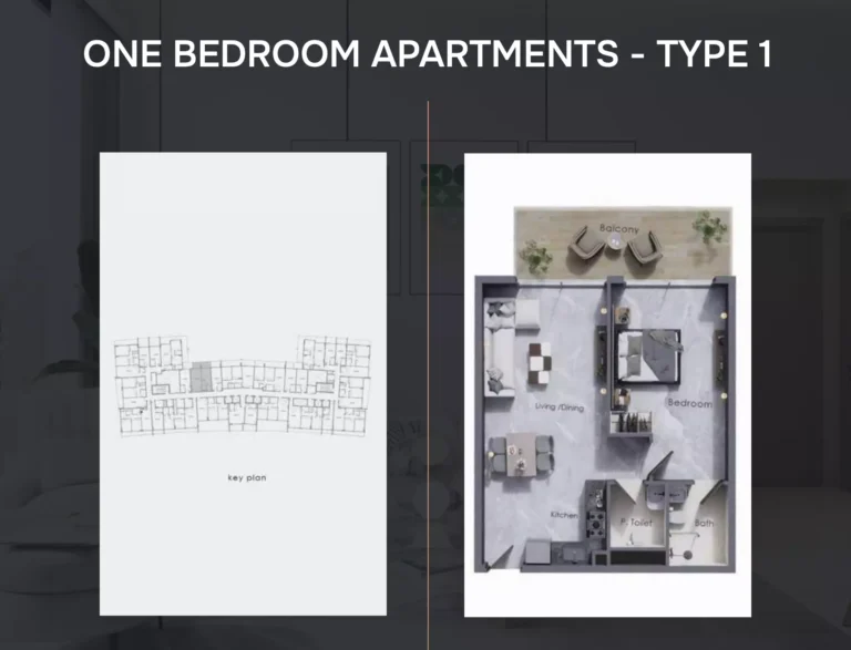 Astra Residences floor plan 1 BR