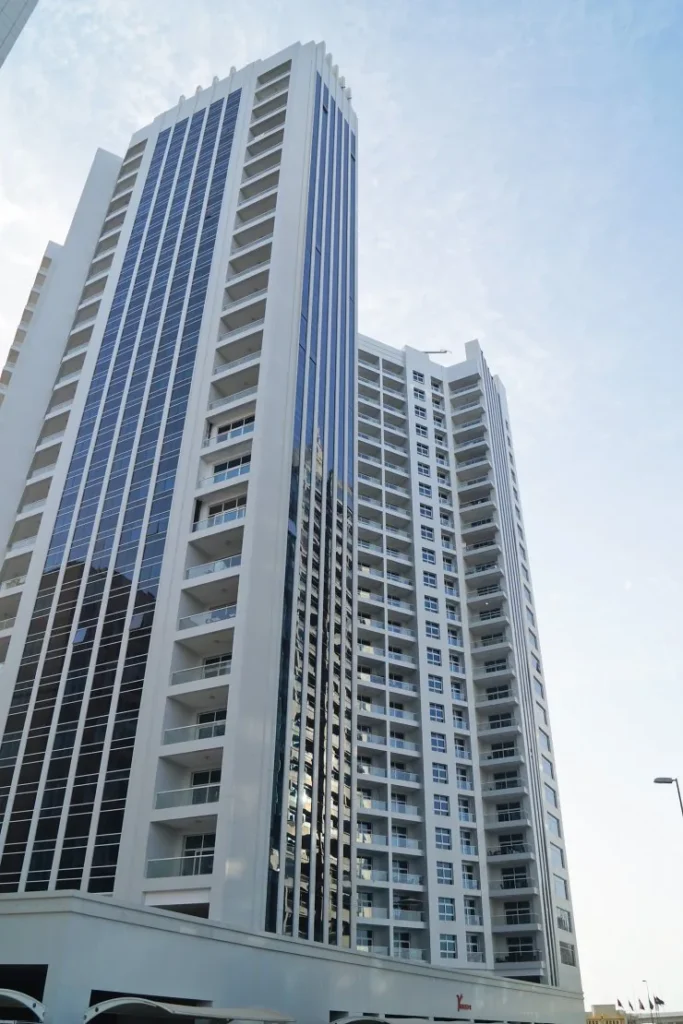 tower from below, Fahad 2, Barsha Heights, Dubai