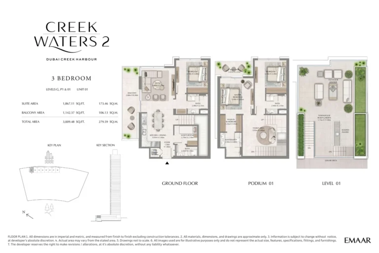 Creek Waters 2 floor plan 3-спальн. · 3009 sqft