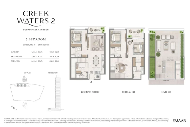 Creek Waters 2 floor plan 3-спальн. · 2933 sqft