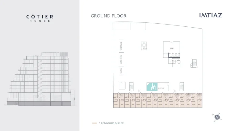 Cotier House floor plan 3 BR