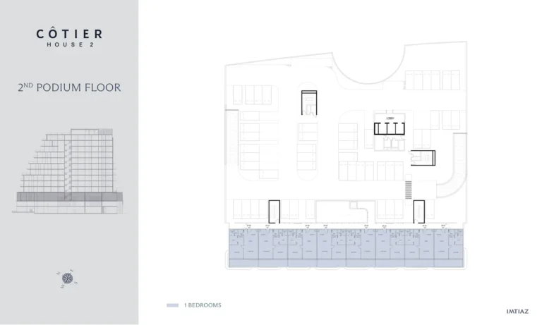 Cotier House 2 floor plan 1-спальн.