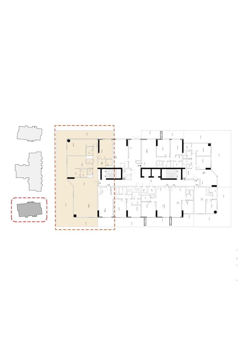 Edgewater Residences floor plan 3-спальн.