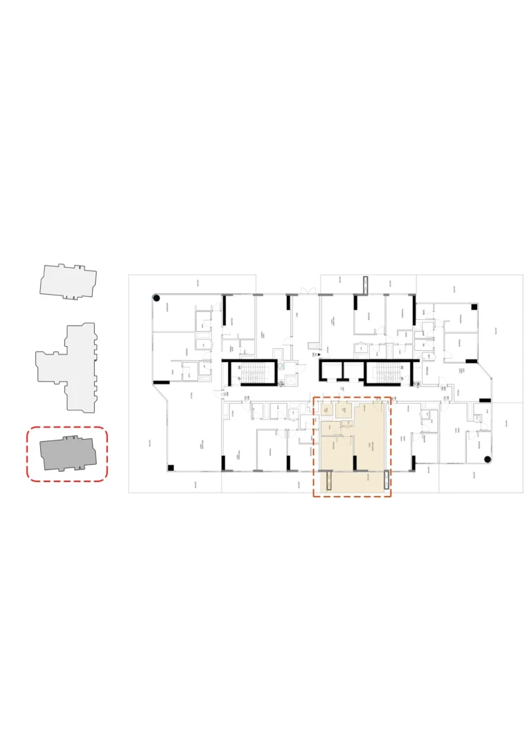Edgewater Residences floor plan 1-спальн.