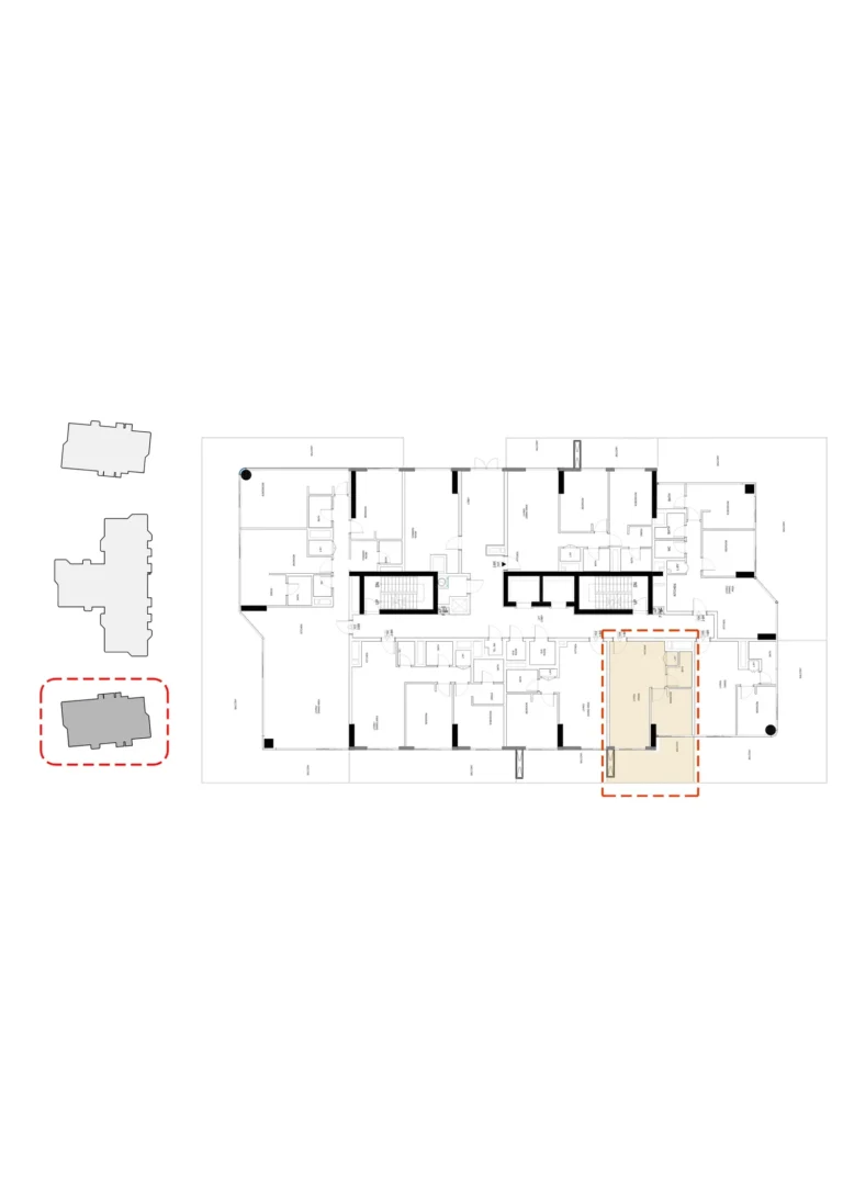 Edgewater Residences floor plan 1-спальн.