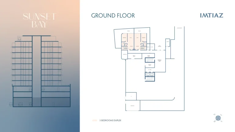Sunset Bay floor plan 3 BR