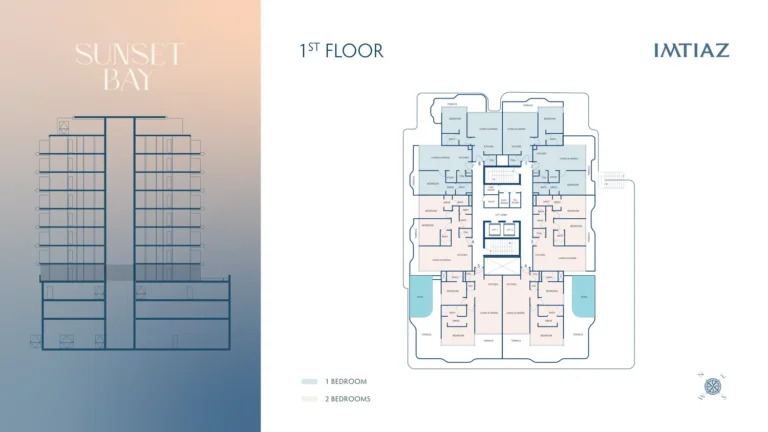 Sunset Bay floor plan Studio