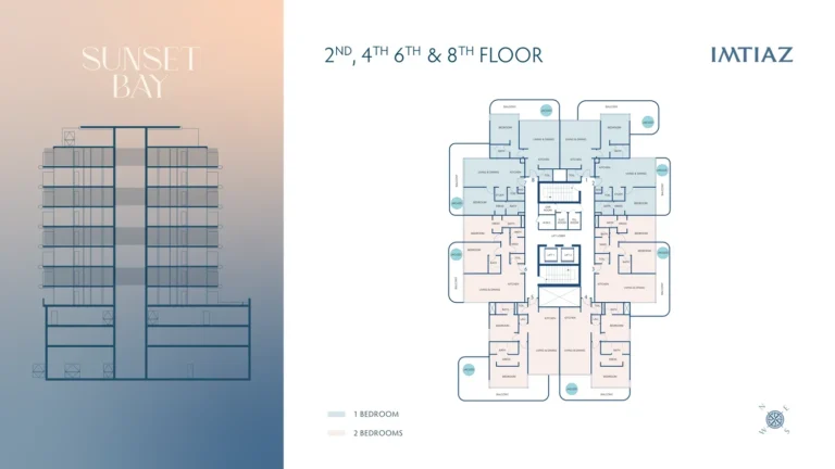 Sunset Bay floor plan Studio