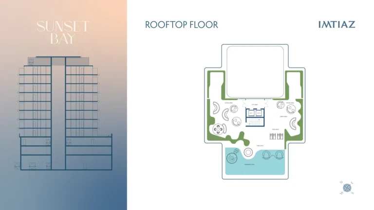 Sunset Bay floor plan Studio