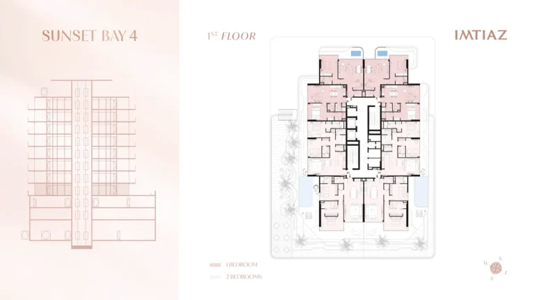 Sunset Bay 4 floor plan Студия