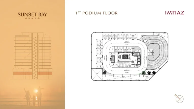 Sunset Bay Grand floor plan Studio