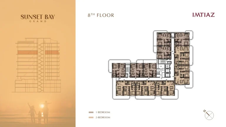 Sunset Bay Grand floor plan Studio
