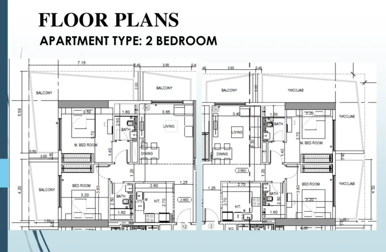 Binghatti Heights floor plan 2-спальн.