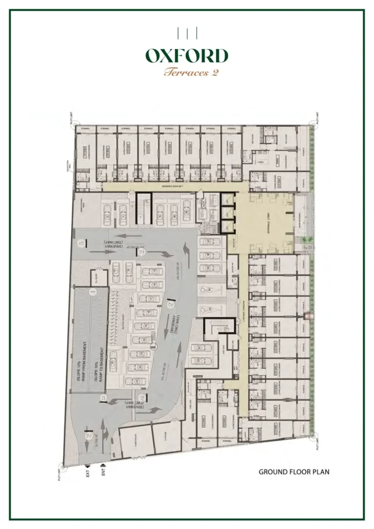 Oxford Terraces 2 floor plan Studio