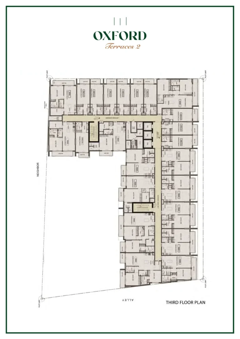 Oxford Terraces 2 floor plan Studio