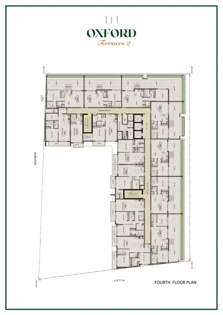 Oxford Terraces 2 floor plan Studio