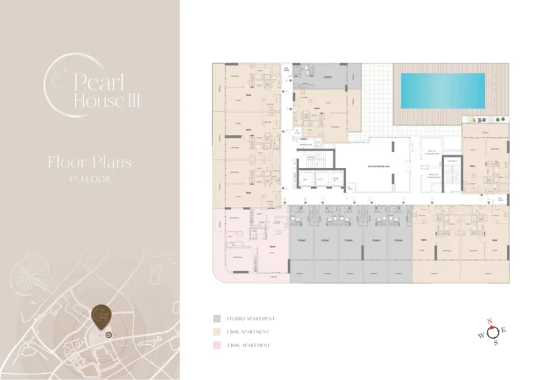 Pearl House 3 floor plan Studio