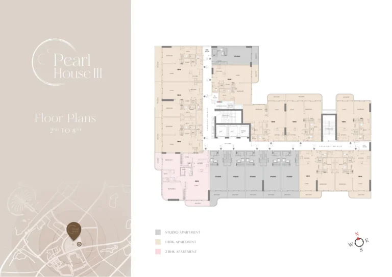 Pearl House 3 floor plan Studio