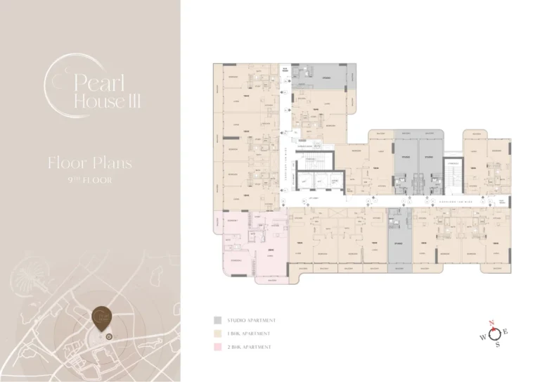 Pearl House 3 floor plan Studio