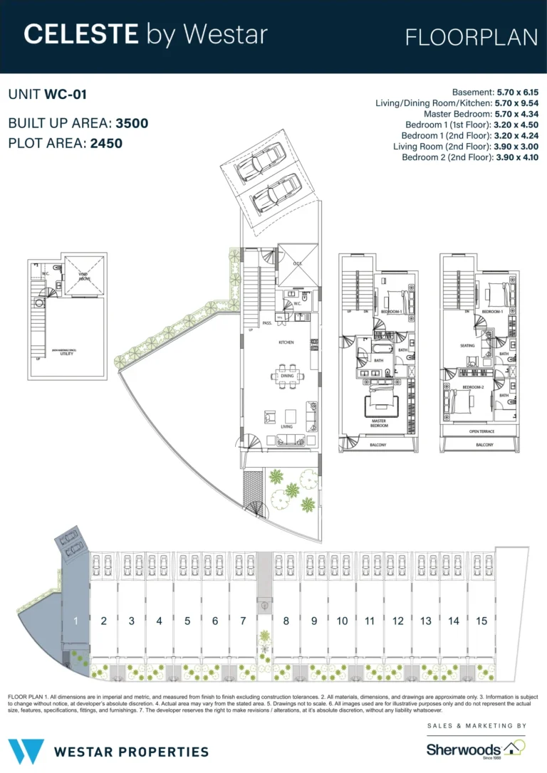 Celeste by Westar floor plan 3 BR · 3500 sqft