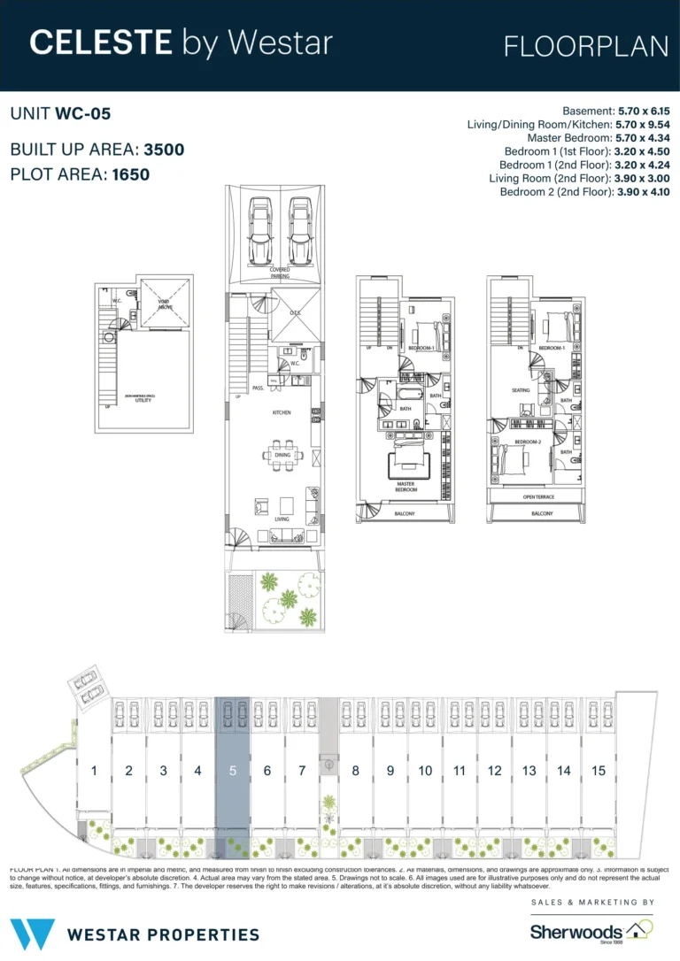 Celeste by Westar floor plan 3 BR · 3500 sqft