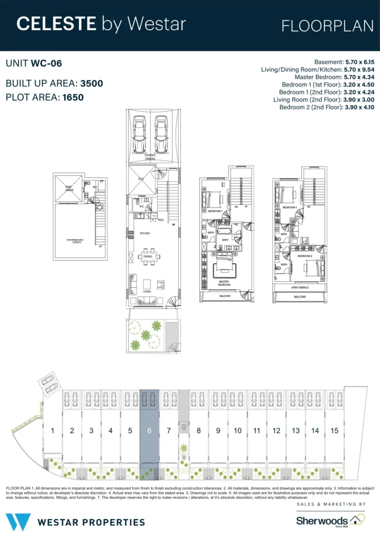 Celeste by Westar floor plan 3 BR · 3500 sqft