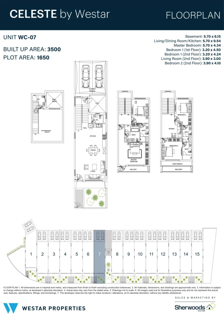 Celeste by Westar floor plan 3 BR · 3500 sqft