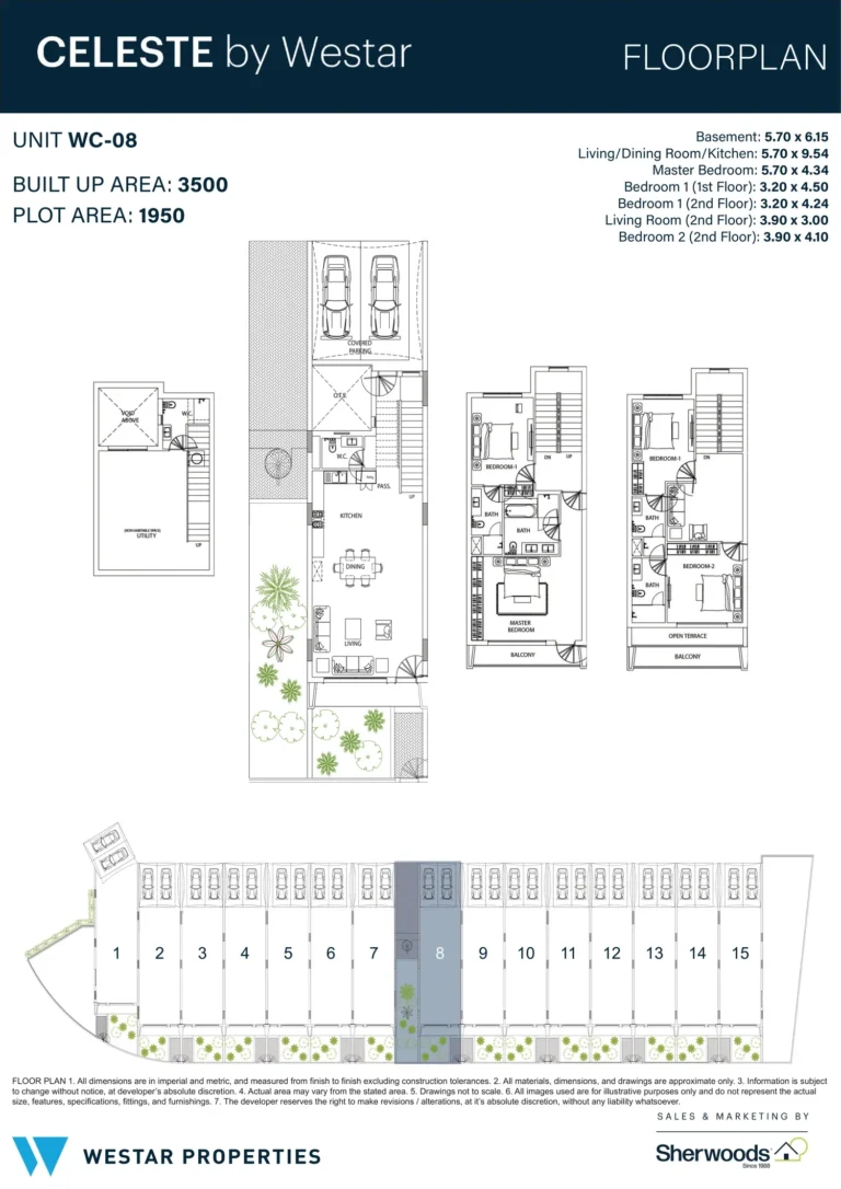 Celeste by Westar floor plan 3 BR · 3500 sqft
