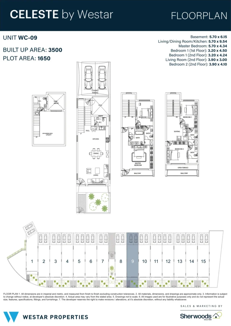 Celeste by Westar floor plan 3 BR · 3500 sqft