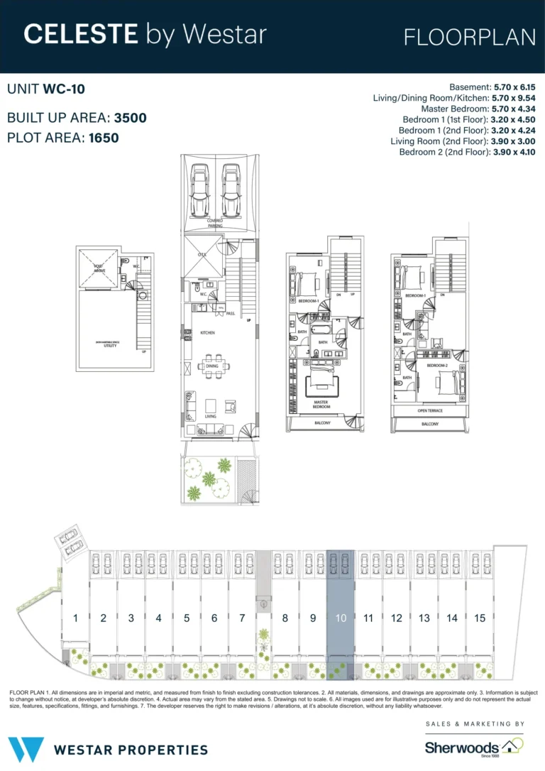 Celeste by Westar floor plan 3 BR · 3500 sqft
