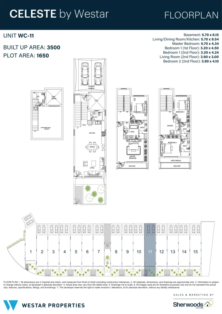 Celeste by Westar floor plan 3 BR · 3500 sqft