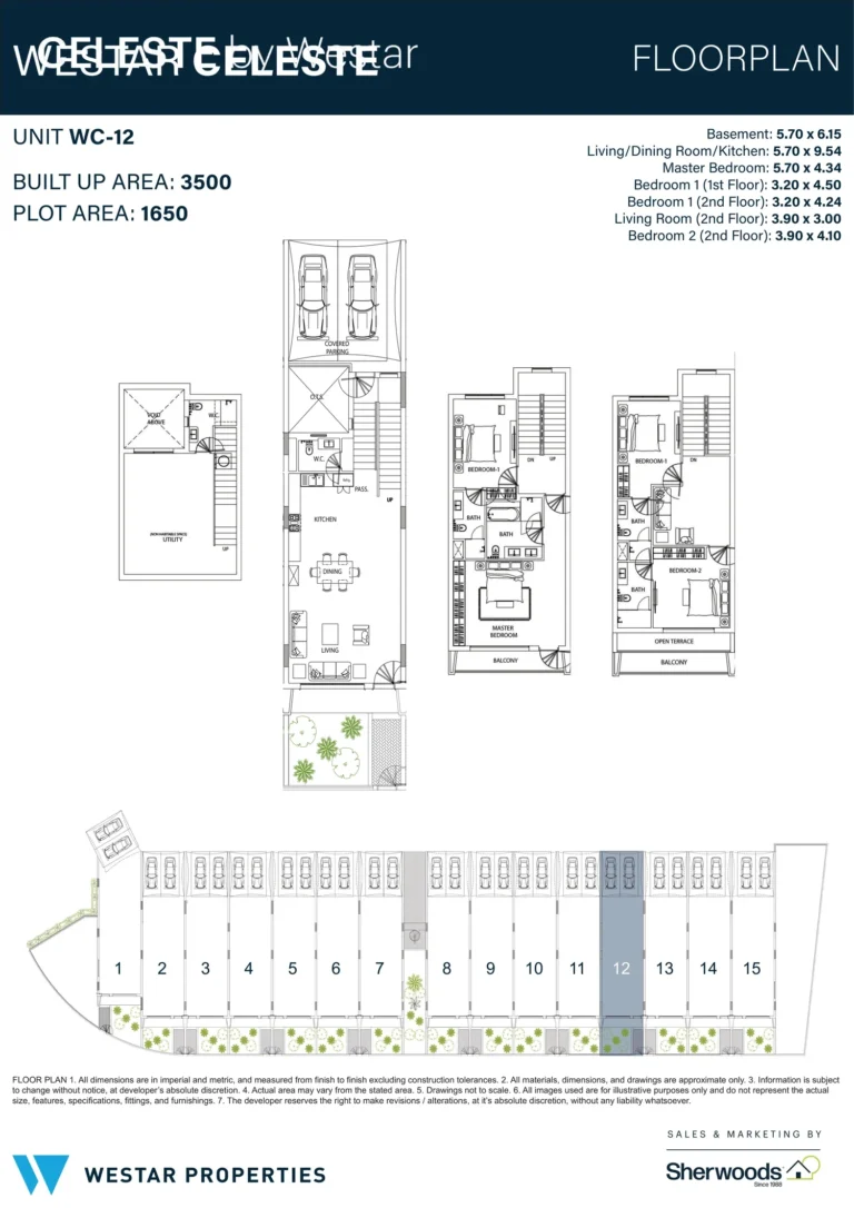 Celeste by Westar floor plan 3 BR · 3500 sqft