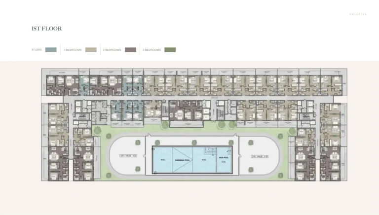Helvetia Residences floor plan Студия