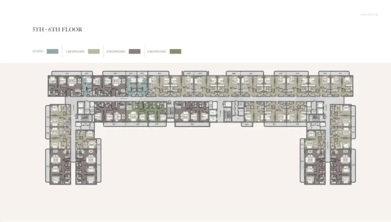 Helvetia Residences floor plan Студия
