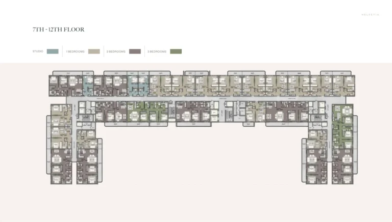 Helvetia Residences floor plan Студия