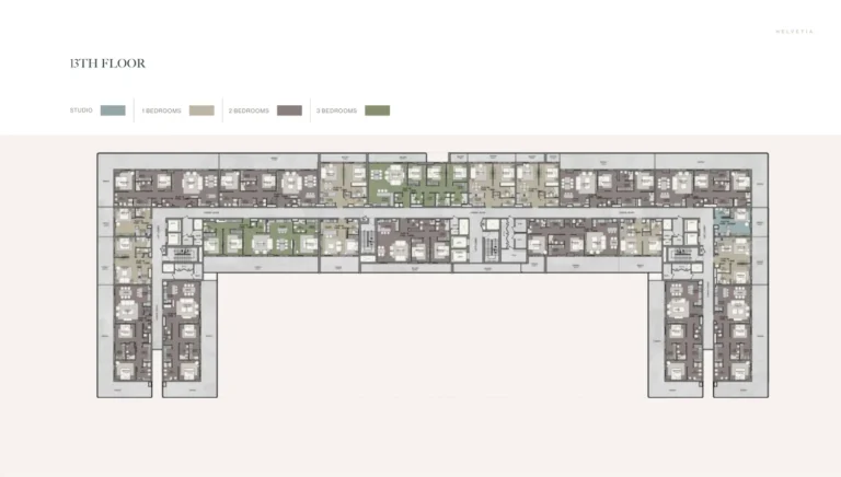 Helvetia Residences floor plan Студия