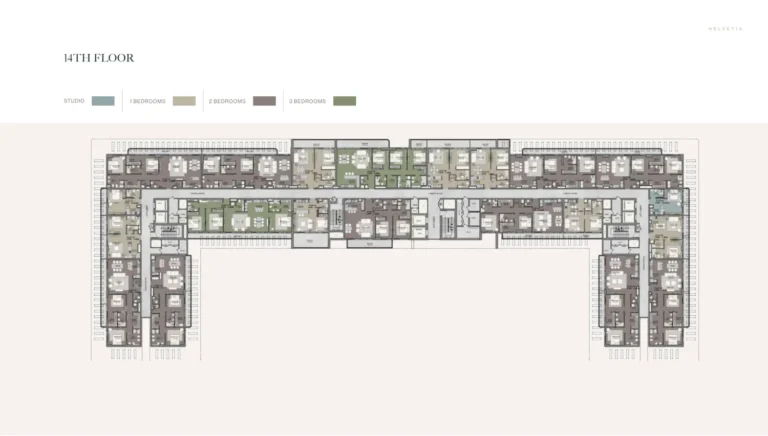 Helvetia Residences floor plan Студия