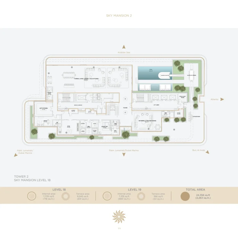 Serenia District East Residences floor plan 6-спальн. · 24358 sqft