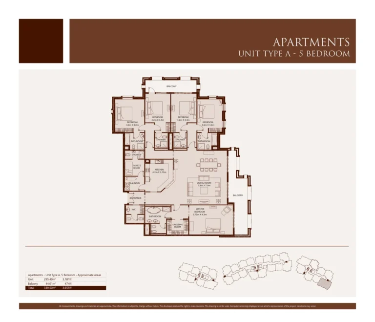 Kingdom of Sheba floor plan 5 BR · 3655 sqft