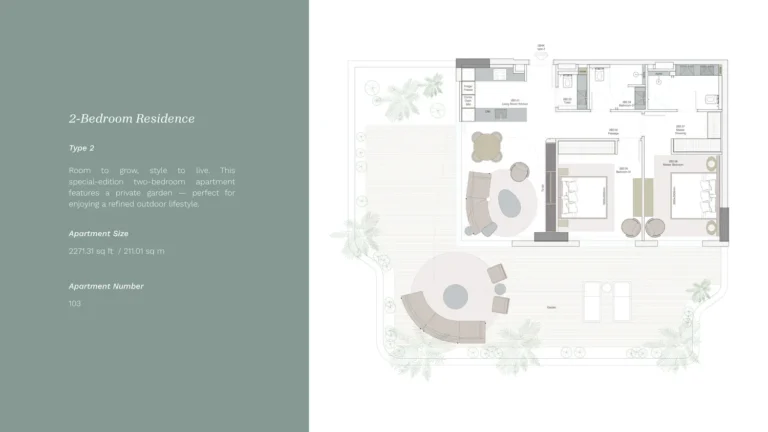 Helvetia Verde floor plan 2 BR · 2271 sqft
