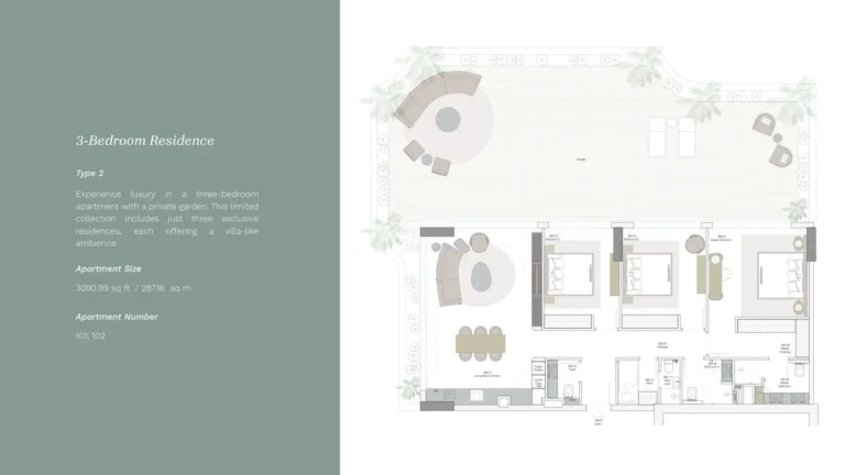 Helvetia Verde floor plan 3 BR · 3090 sqft