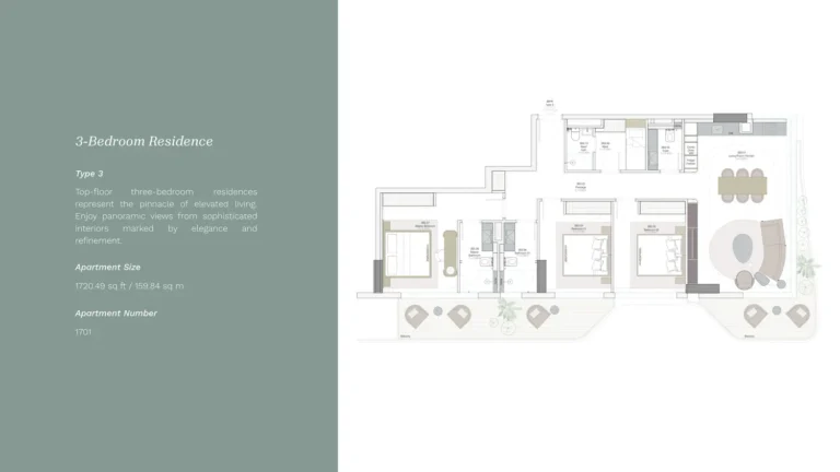 Helvetia Verde floor plan 3 BR · 1720 sqft