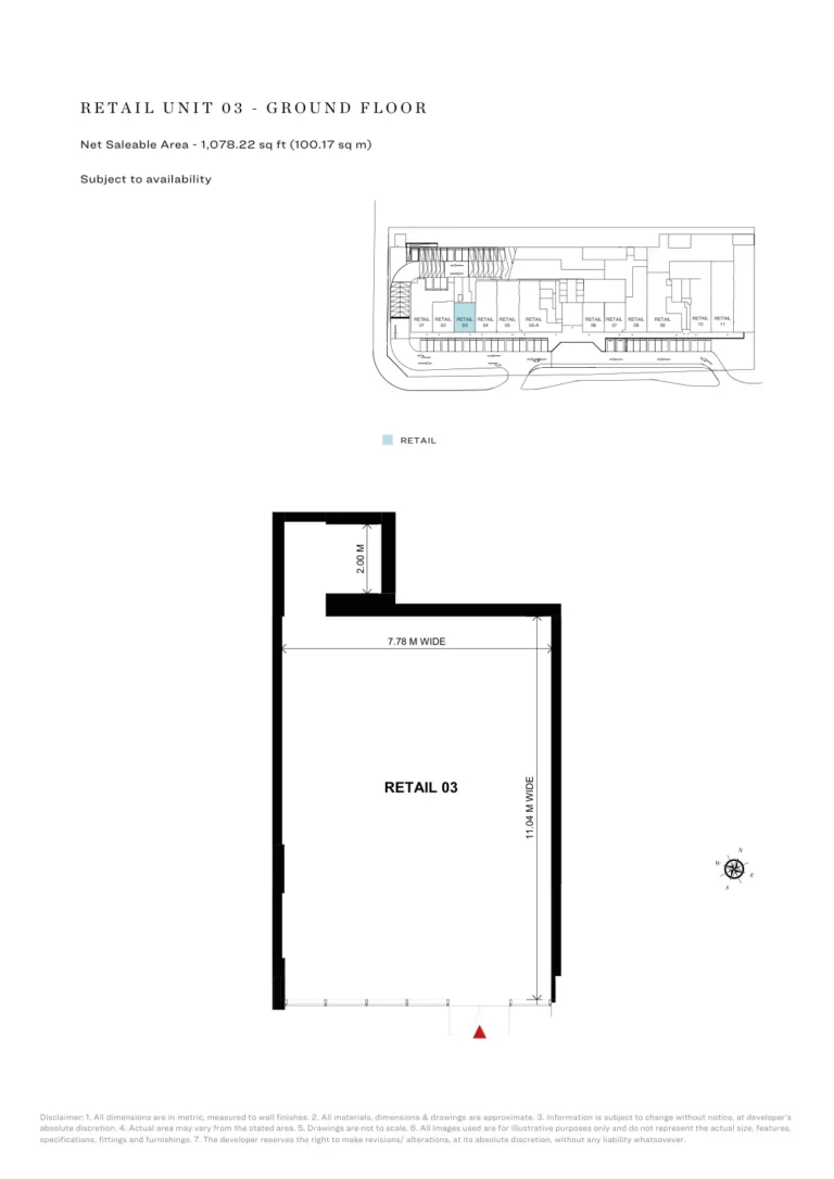 One Park Avenue floor plan Studio · 1078 sqft