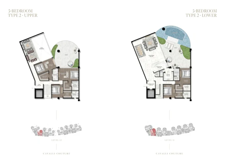 Cavalli Couture floor plan 5-спальн.