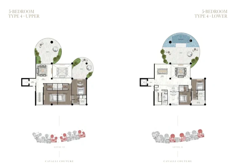Cavalli Couture floor plan 5-спальн.