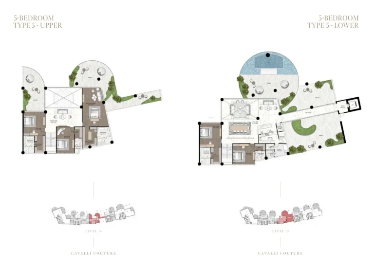 Cavalli Couture floor plan 5-спальн.